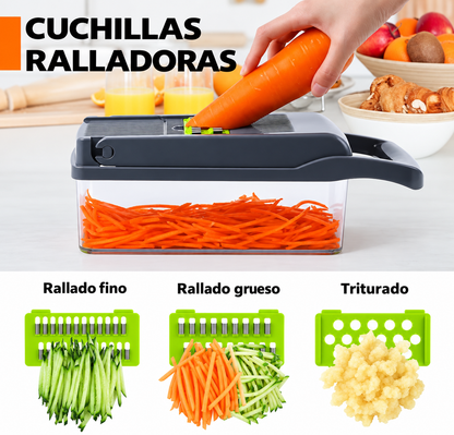 CORTADOR DE FRUTA Y VERDURA MULTIFUNCIONAL | TODO EN 1